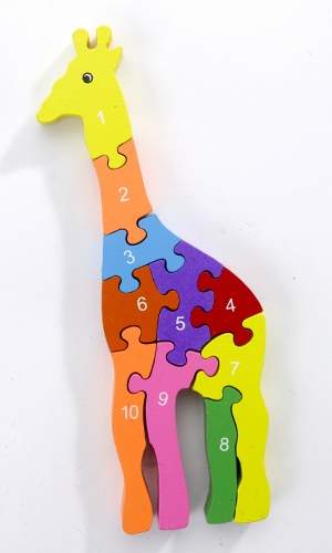 Puzzle en bois numéroté créatif + confiseries Puzzle en bois numéroté créatif + confiseries