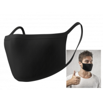 Lot de 48 masques tissu noir adulte 22x12cm