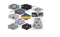 Lot de 48 masques humoristique adultes 22x12cm